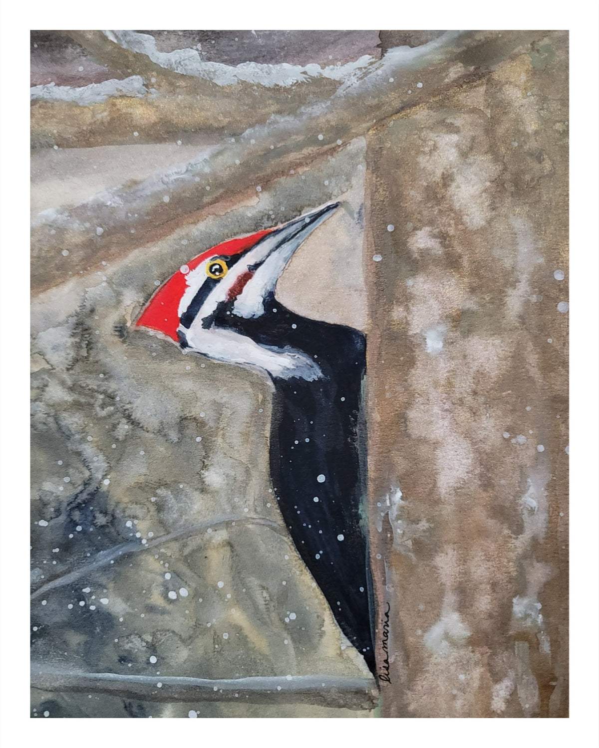 Red at the Forest's Edge - Limited Edition Print