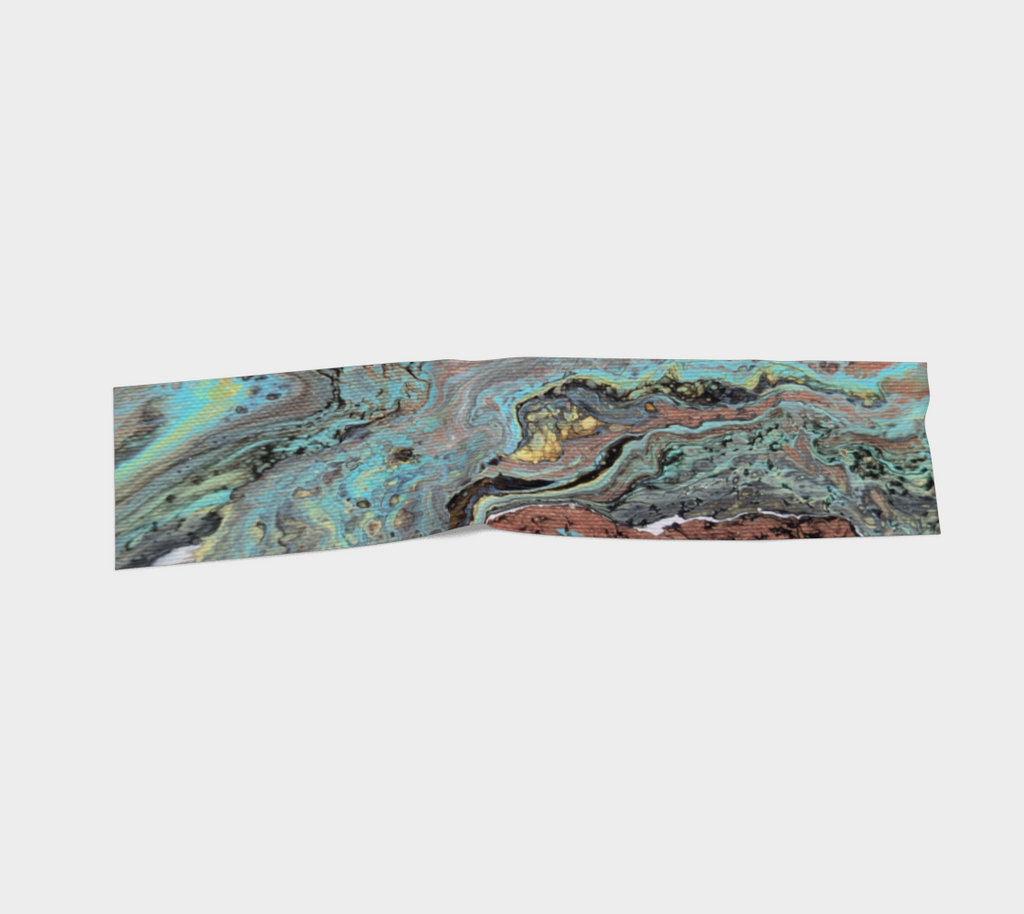 Copper Vein Agate Silk Scarf