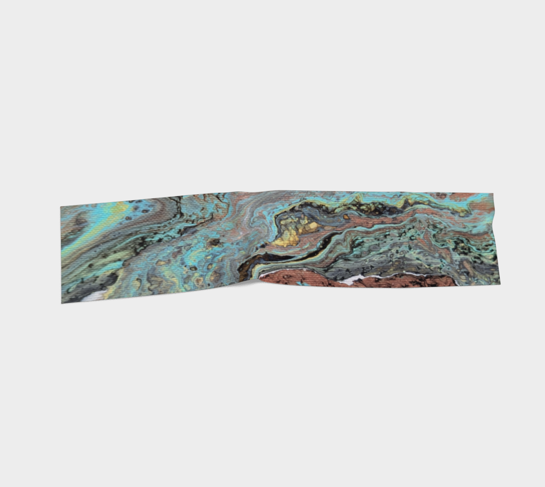 Copper Vein Agate Silk Scarf