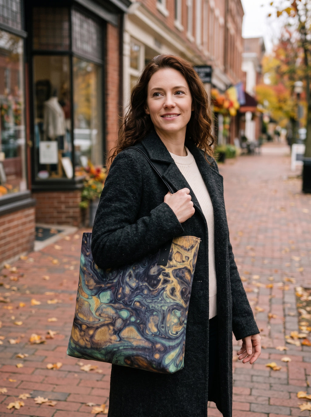 Midnight Shoals Fine Art Handbag