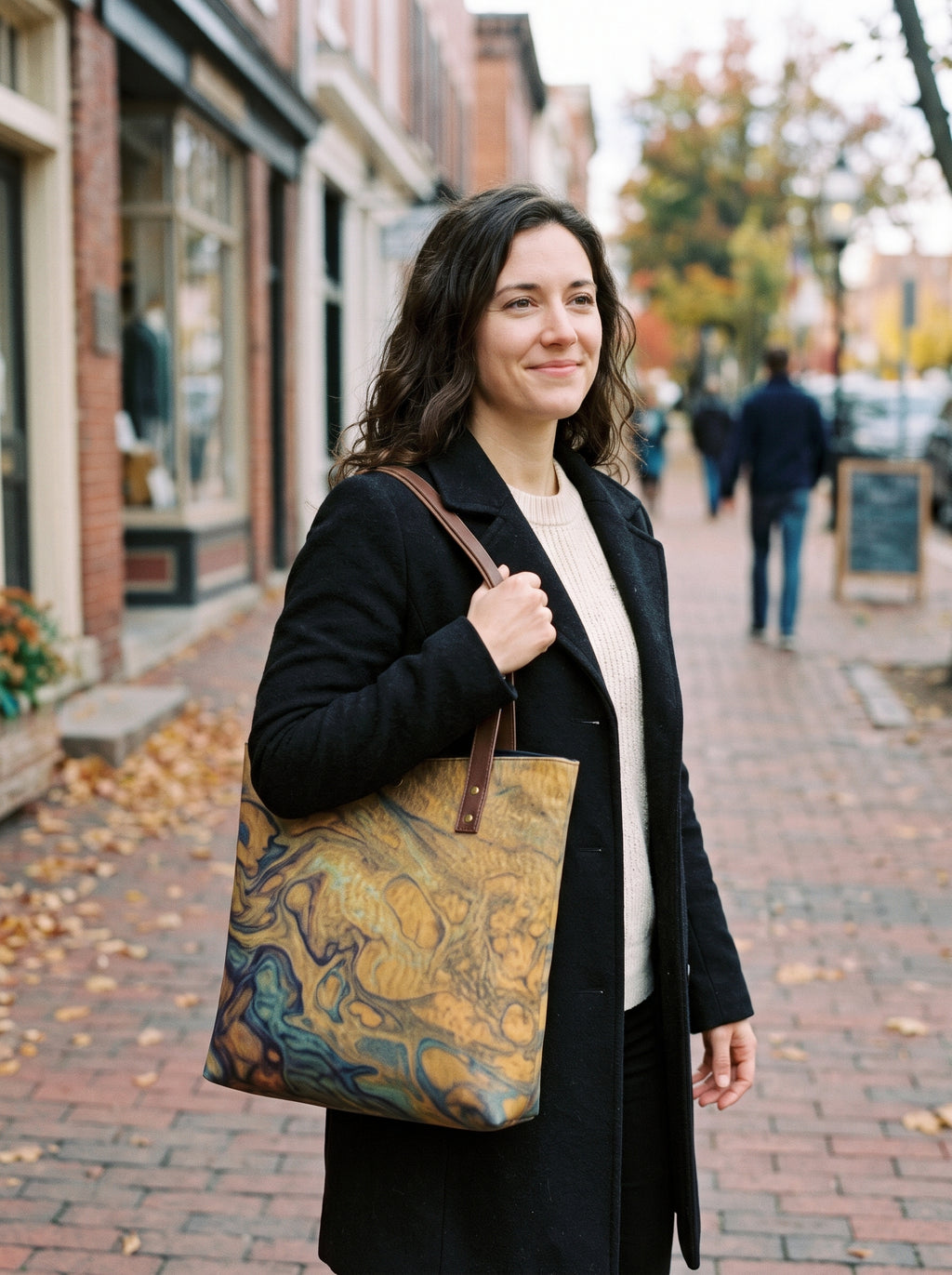 Golden Shores Fine Art Handbag