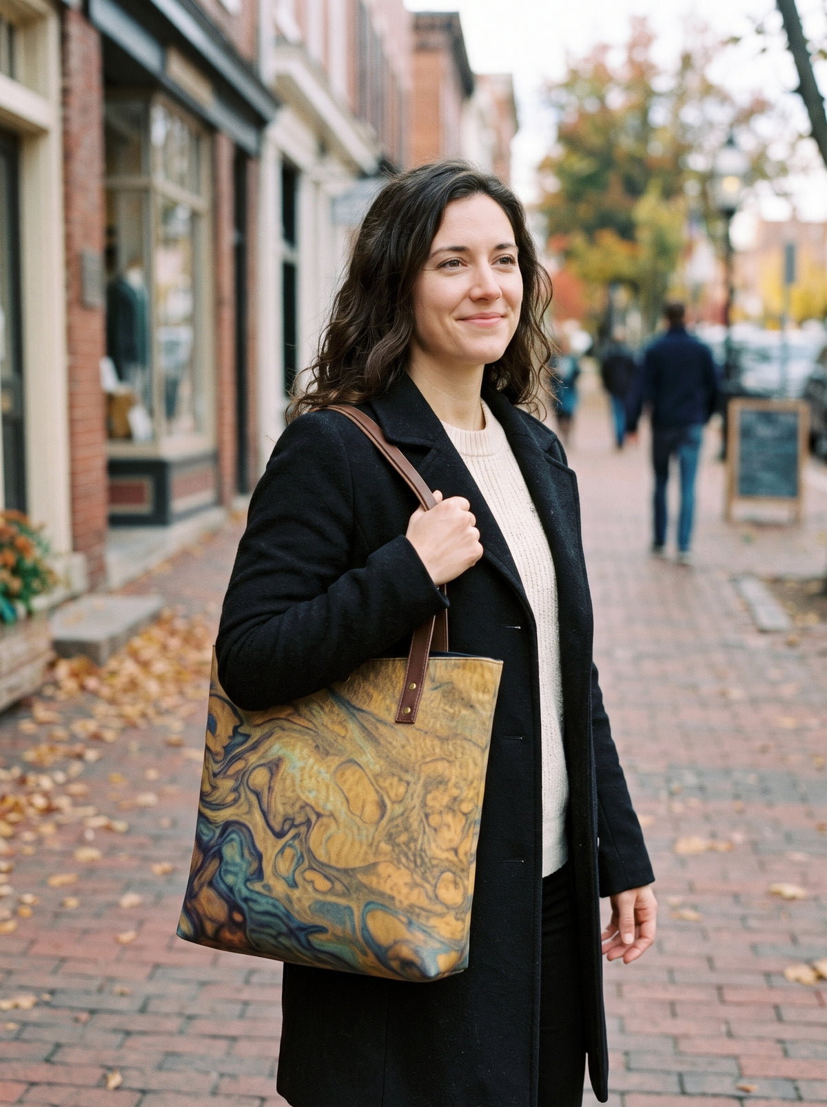 Golden Shores Fine Art Handbag