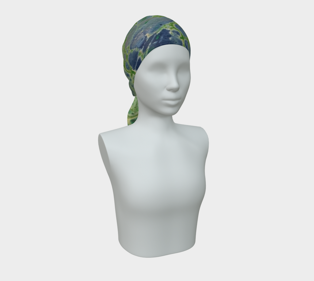 Verdant Summit Silk Scarf