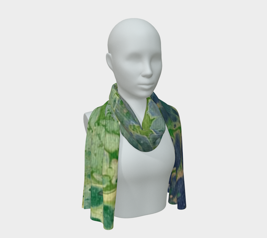 Verdant Summit Silk Scarf